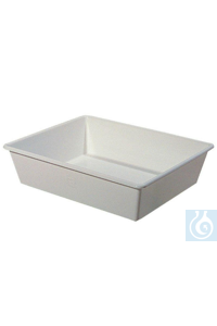 Laboratory trays, white ABS, dimension L x W x H : : 200 x 150 x 40 mm Laboratory trays, white...